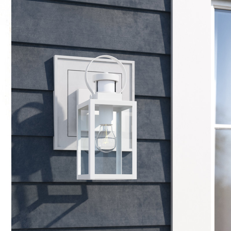 Jazline Steel Wall Light, Textured White