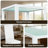3-Piece Dining Table Set, Glass Dining Table with 2 Faux Leather Chairs-1093906328