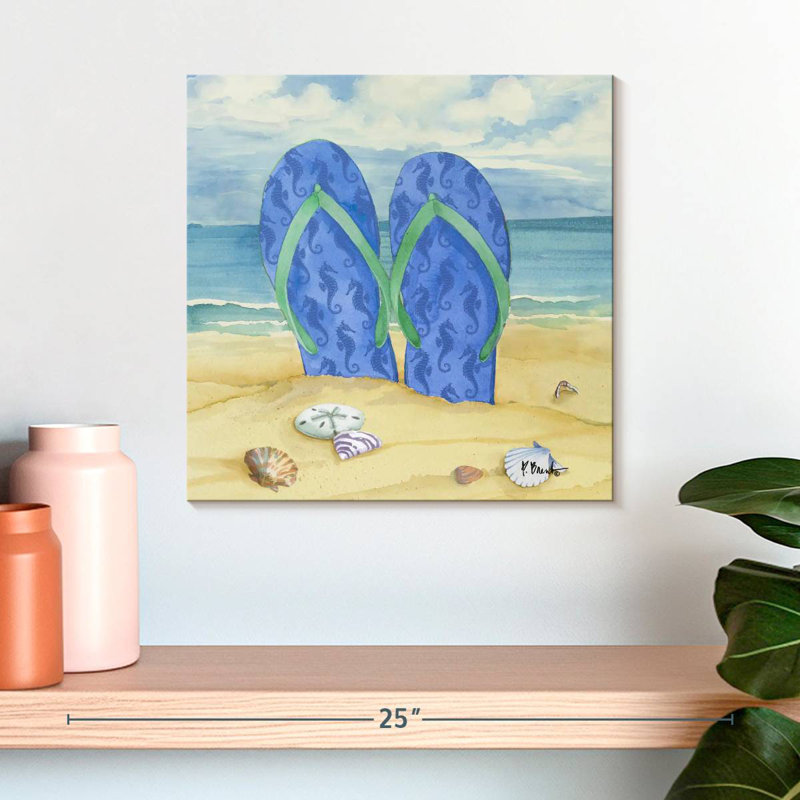 Gillard Toes In The Sand II, H 16 po x l 16 po