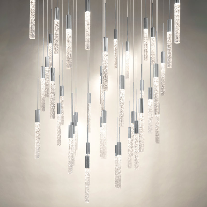 Magic LED Pendant, 11.6" H x 36" W x 36" D, Polished Nickel, 41