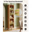 Bibliothèque haute et étroite, tablette cubique ouverte à 5 niveaux, bibliothèque de rangement modulaire autoportante pour salon, bureau ou salle d'étude-134223214