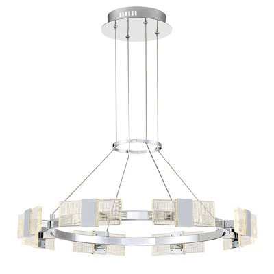 Lustre de roue de wagon à del unique/à del 16 lumières Derwin