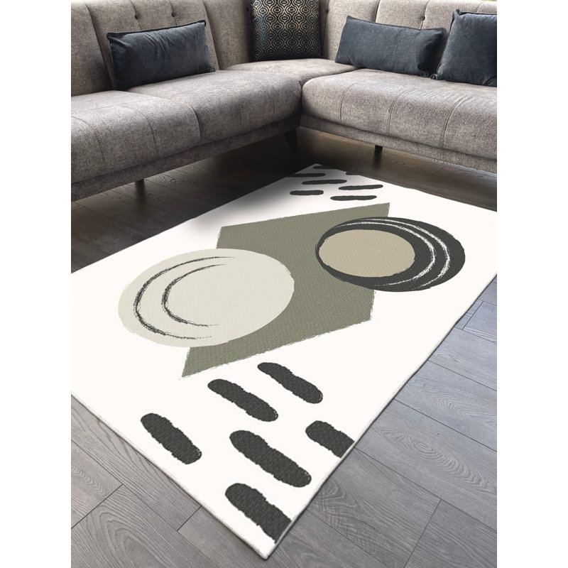 Tapis en coton Marlee, Tapis de couloir 2 pi 7 po x 9 pi 10 po