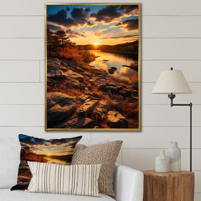 " Wisconsin Jackson Lake At Sunset "