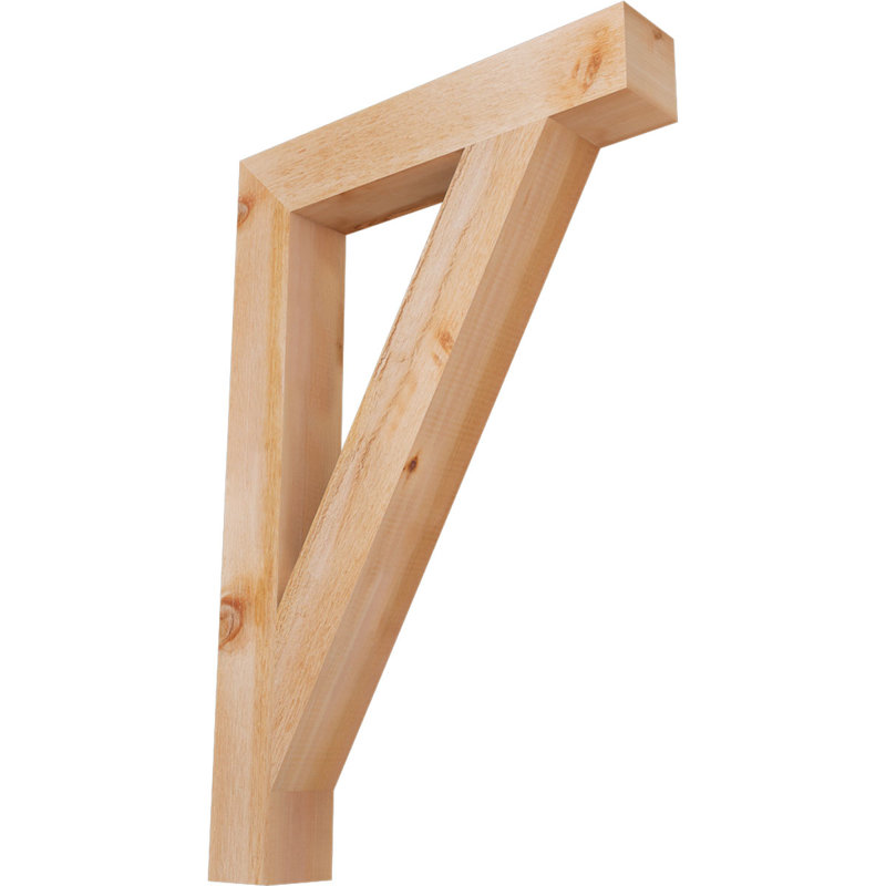 Support de bloc traditionnel, H 36 po x l 4 po x P 24 po, Cèdre rouge de l'Ouest (scié brut)