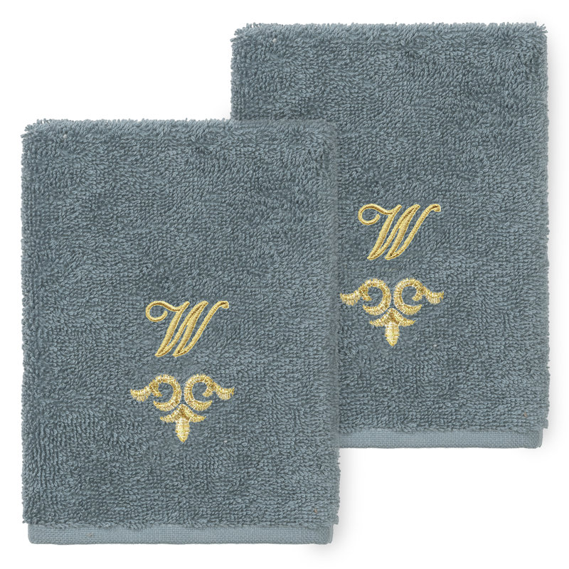 Ensemble de serviettes 100% lin Linica, W, Paquet de 2 débarbouillettes, Sarcelle