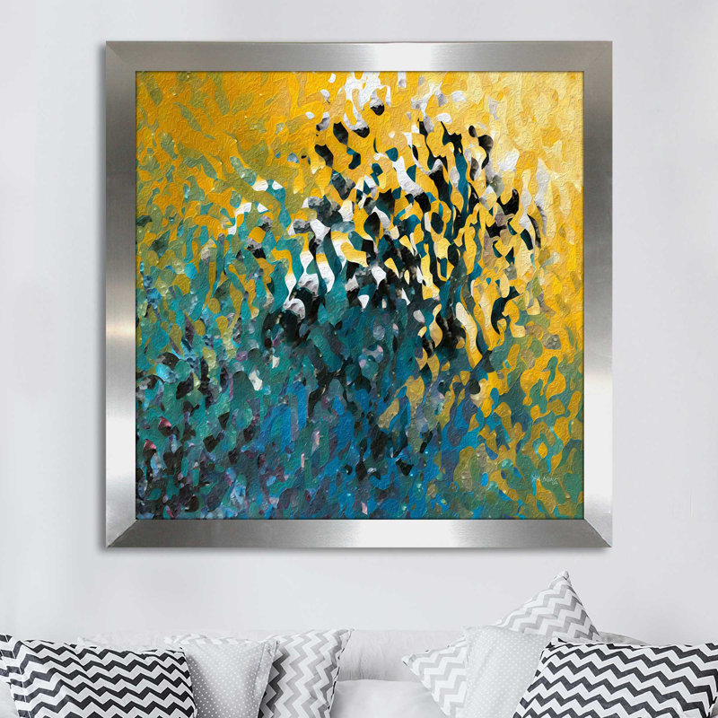 «The Light of Life, John 8:12» par Mark Lawrence, reproduction d'art, H 25,5 po x l 25,5 po x P 1 po, Encadrement argenté