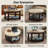 Farmhouse Upholstered Storage Tufted Ottoman with Free Tray-41044989