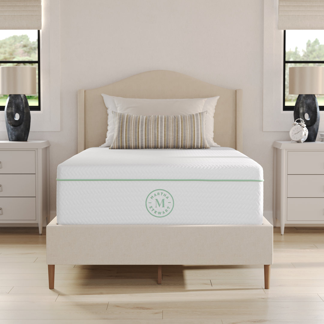Martha Stewart SleepComplete Premium Medium-Firm Dual-Action Cooling Memory Foam Mattress In A Box Martha Stewart Mattress