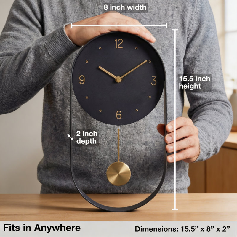 Cast Iron Wall Clock