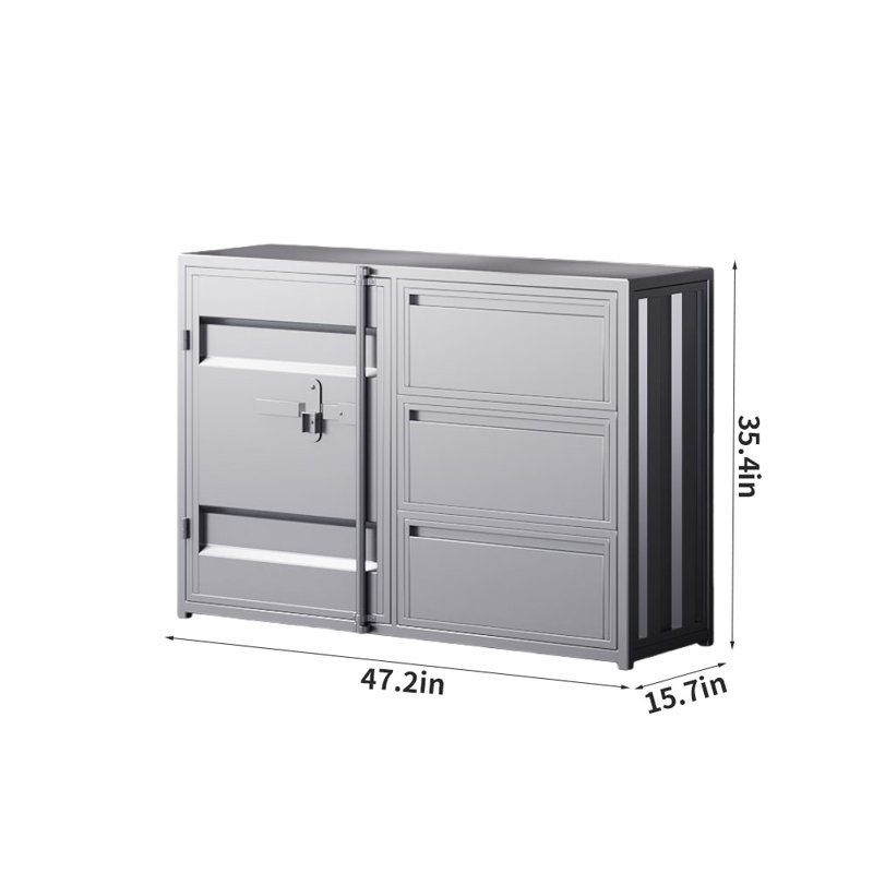 Buffet 47,2 po Lexxus, Argent