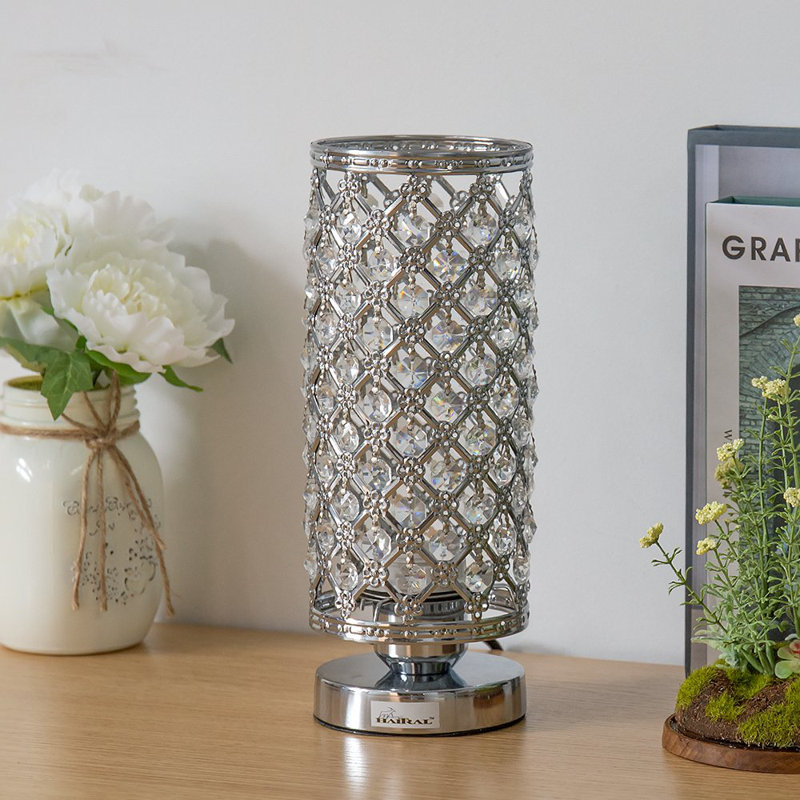 Crystal Table Lamp Bedside Nightstand Desk Reading Lamp Bedroom Living Room