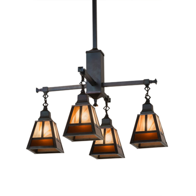 T" Mission" 4 - Light Chandelier