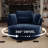 50" W Oversized Upholstered Swivel Barrel Chair-205931519