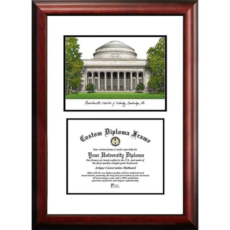 NCAA MIT Scholar Lithograph Diploma Frame