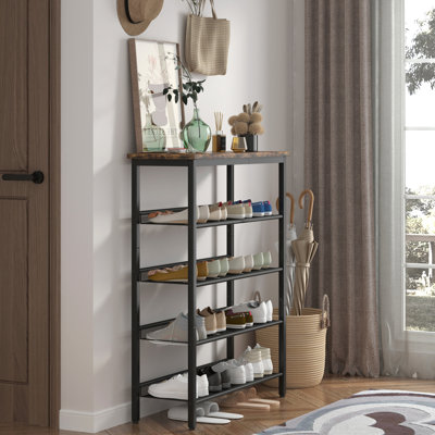 Rangement pour chaussures à 4 tablettes en filet - gardez vos chaussures accessibles et support industriel organisé