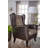 Critta Upholstered Wingback Accent Club Chair Brown