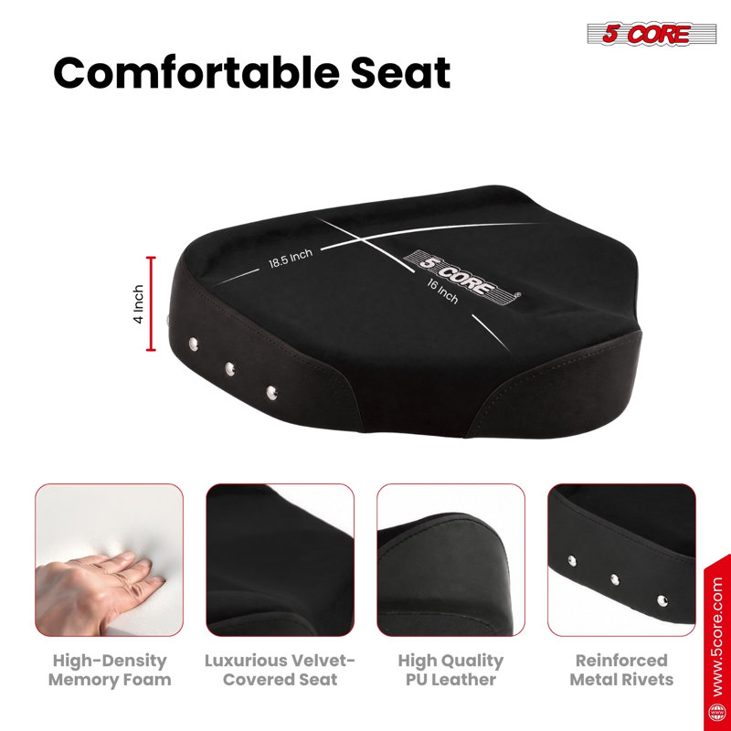  Siège rembourré 4 po Drum Throne W