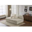 Double méridienne intérieure, canapé-lit rembourré surdimensionné pour l'intérieur, canapé-lit luxueux à assise profonde, causeuse modulaire, causeuse en velours côtelé pour le salon, aucun assemblage requis, blanc-323835340