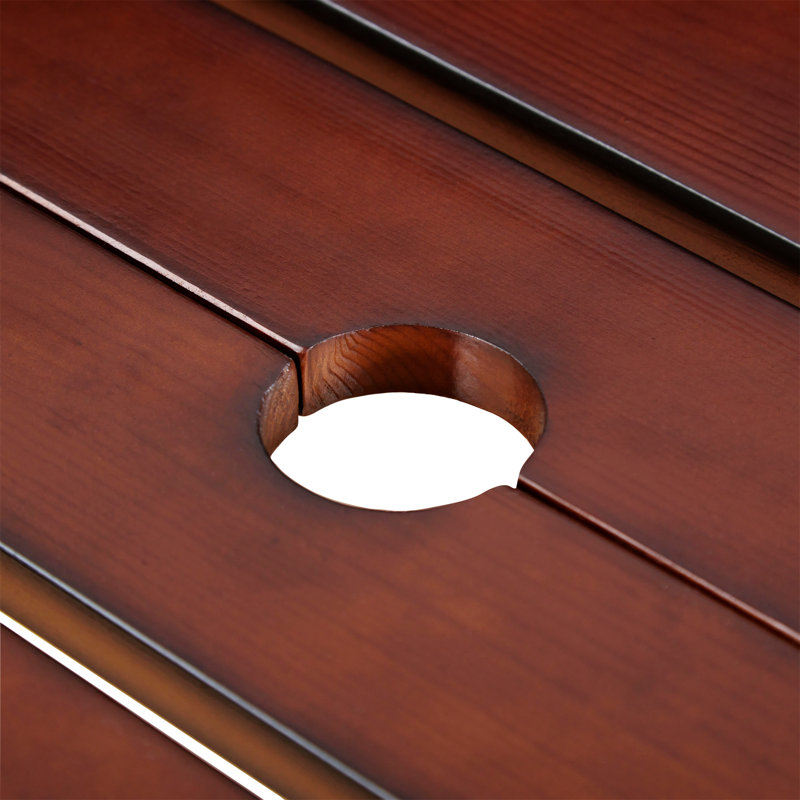 Table de pique-nique d'extérieur pour 8 personnes, Brun
