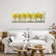 Automne, arbres jaunes sur toile-395537483
