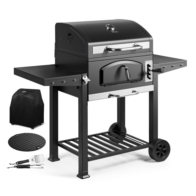VonHaus 134cm W Charcoal Grill
