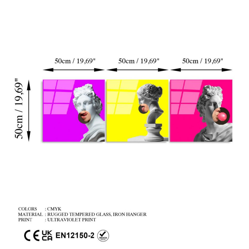Boze 3 Piece Set on Glass