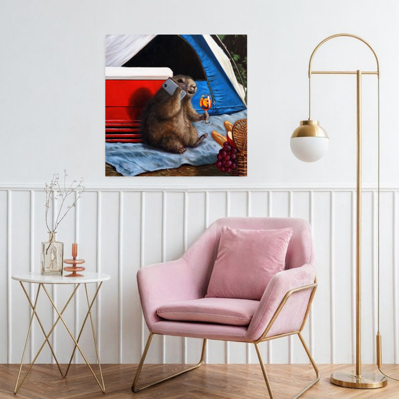 When The Campers Are Away, art urbain contemporain, H 32 po x l 32 po