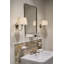 Boogie Rectangle Brass Beveled Wall Mirror-59369780