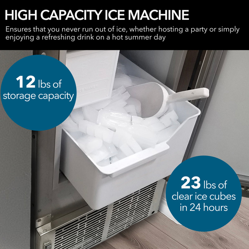Whynter 14" width Marine Ice Maker 23 lb Daily Output