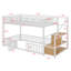 Lit superposé robuste, escalier de rangement pratique-129754858