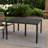 Riley Outdoor Dining Table, Square 61 Inch Matte Black Metal Lattice-121489362