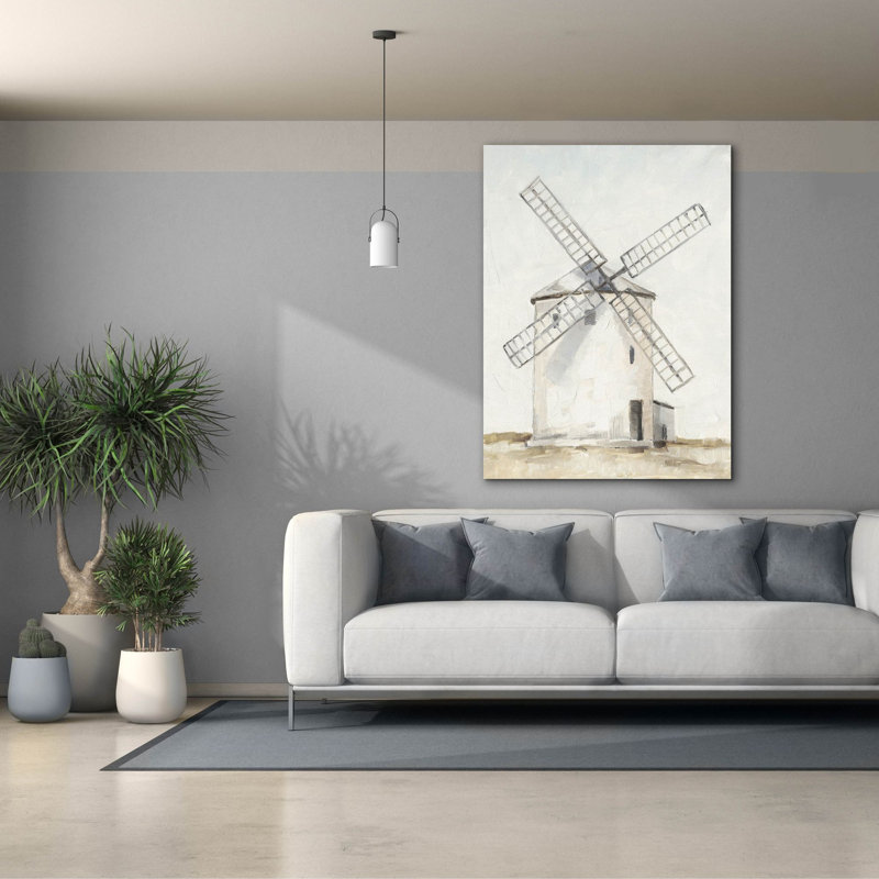 "Epic Graffiti" European Windmill 1 "par Ethan Harper, art mural sur toile, 40 po x 54 po, H 54 po x l 40 po