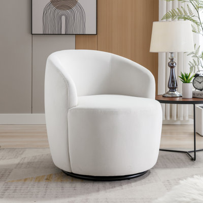 Genece Upholstered Swivel Accent Chair