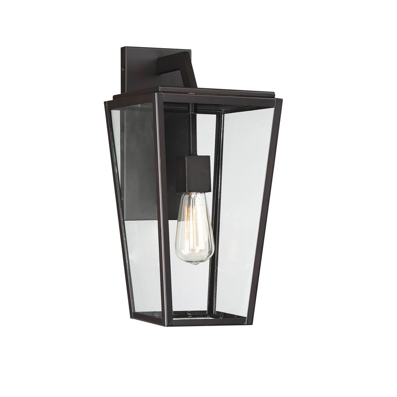 Lanterne murale d'extérieur breton anglais bronze, H 16,375 po x l 8 po x P 8 po