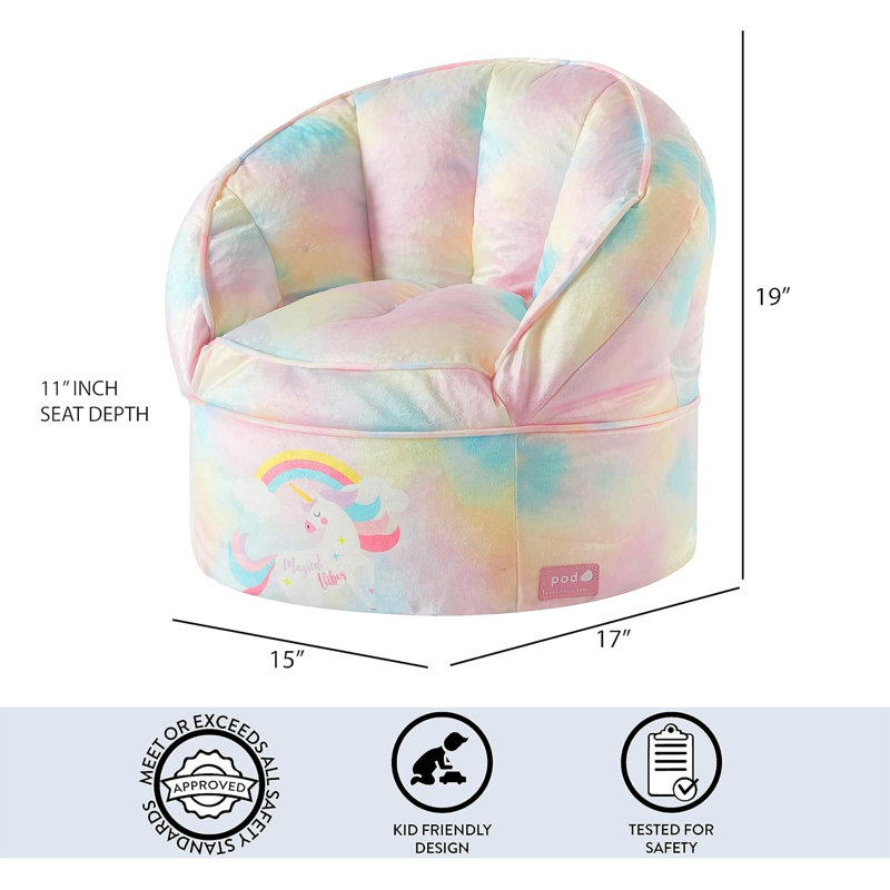  Fauteuil à billes rond Unicorn