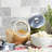 Set of 2 Large Glass Cookie Jars for Kitchen Counter