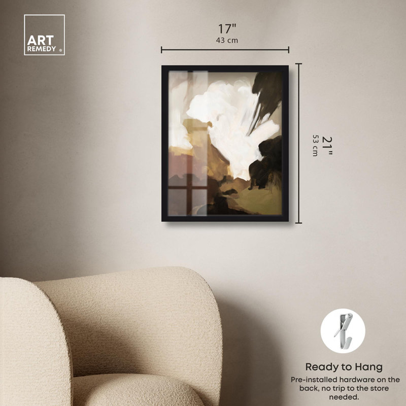«Earthy Palette II Boho Art Shadowbox» par Art Remedy, Noir, H 21 po x l 17 po