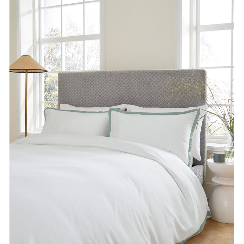 Olenna Cotton Duvet Cover Set, King Duvet Cover Set + 2 Standard Pillowcases