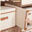 5 Pack Fabric Foldable Storage Bin Cube Organizer Basket with Flip-Top Lid & Handles, Clothes Blanket Box for Home, Office, Closet, Beige-1118171455