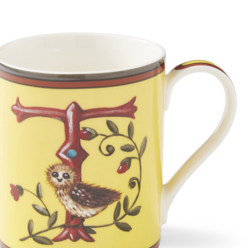 12 Oz Alphabet Mug, T