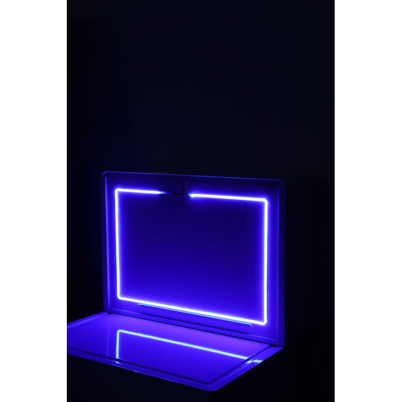 Table de chevet, Blanc lustré