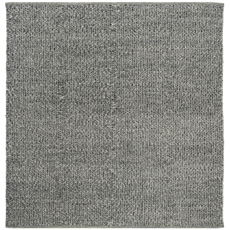 Alphy Hand Woven Cotton Abstract Rug, Square 6'