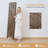 Peony Pattern Room Divider, 3-Panel, Light Brown-833296575-833296561