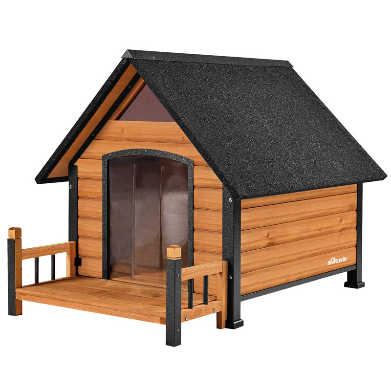 Niche pour chien Dawnie, Brun, H 32,6 po x l 45 po x P 32,9 po