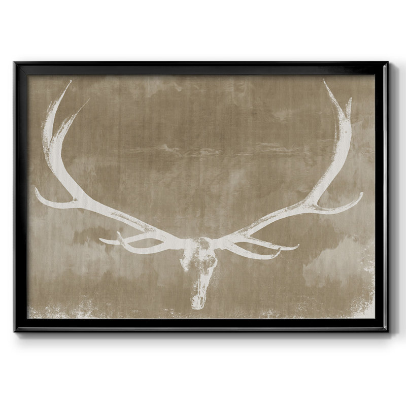 Crâne occidental, reproduction sur toile, Noir, H 26 po x l 38 po x P 1,5 po