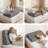 Sit-up Back Comfort Wedge Headboard Pillow, Triangular Reading Backrest With Side Pocket (Twin)-1869227410