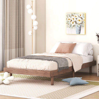 Modern Design Floating Platform Bed Frame