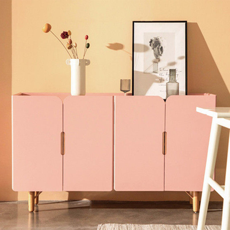 Modern minimalist storage cabinet, Pink