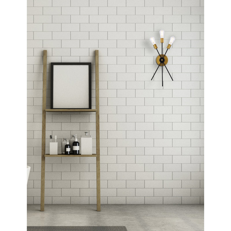 Gabbert Bath Sconce, Black/Brass